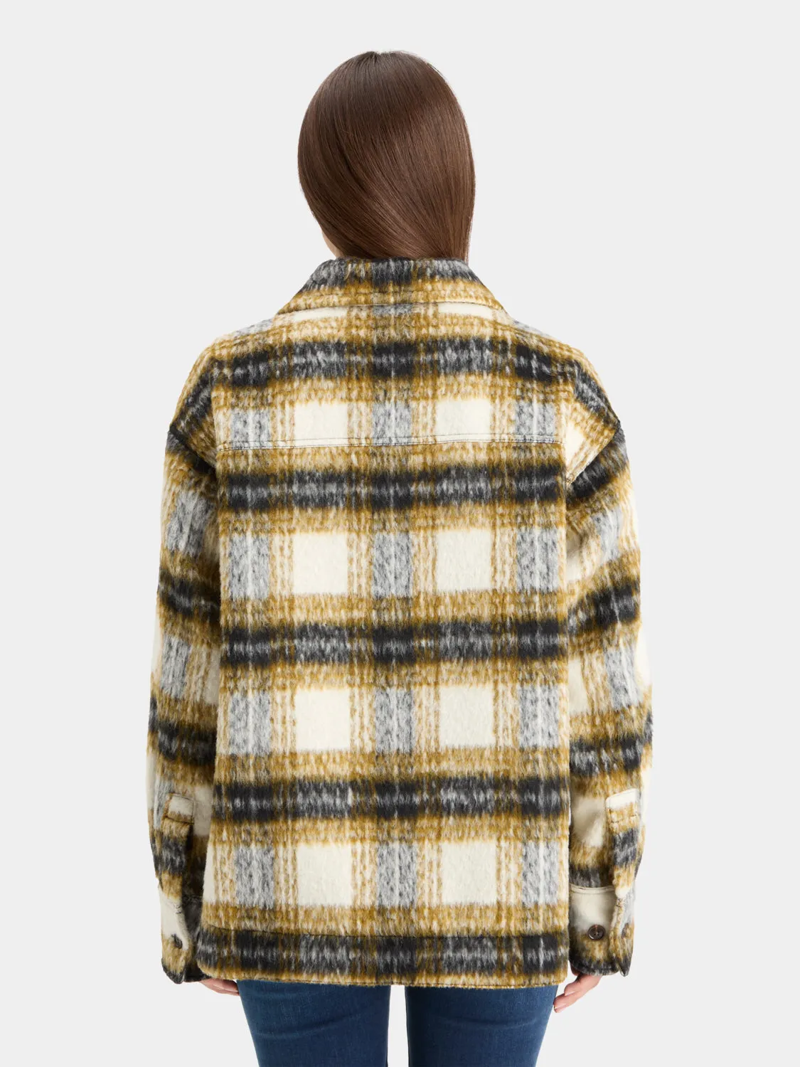 Brushed check shirt jacket sold by Scotch and Soda product image thumbnail 3