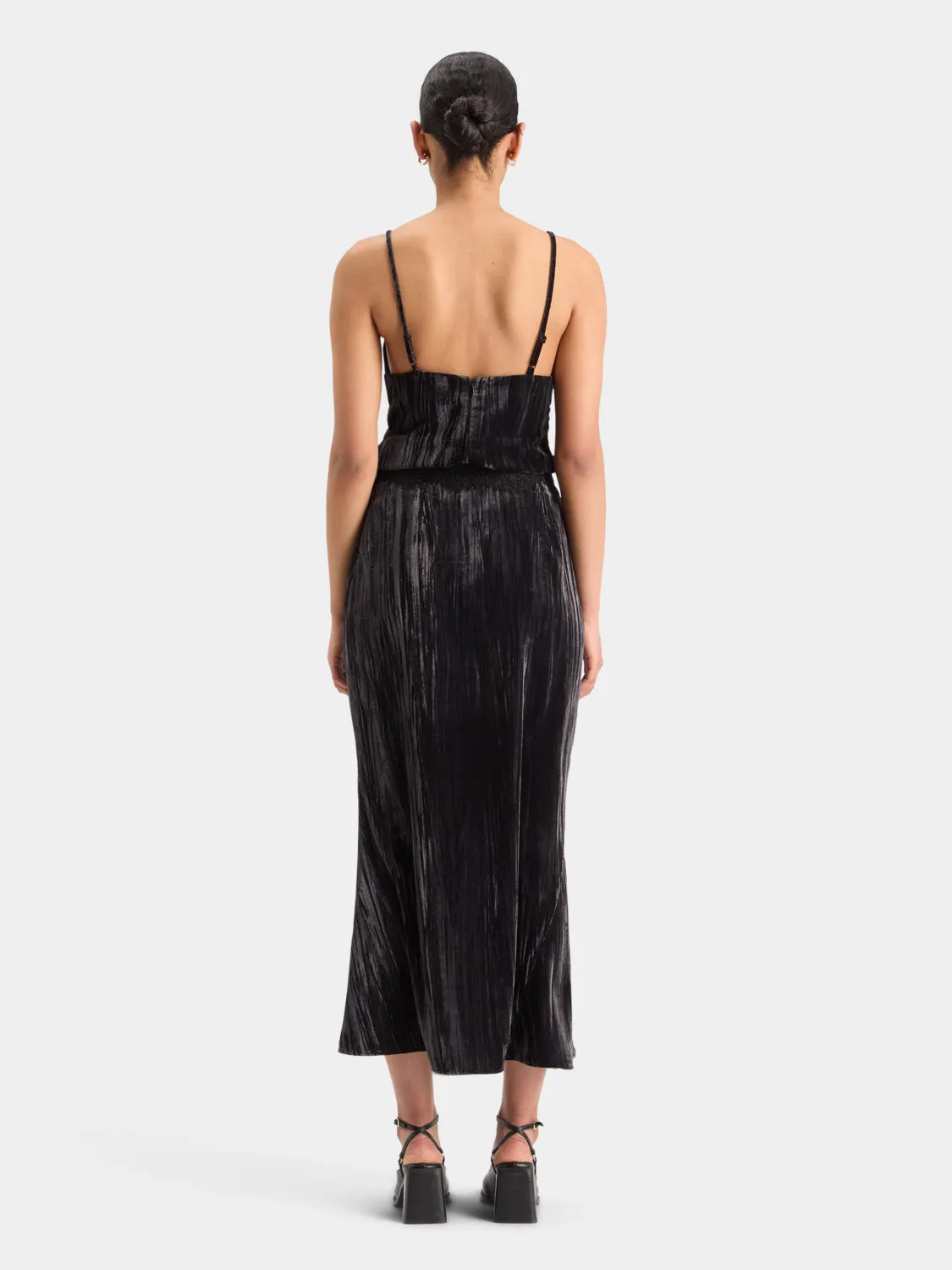 Velvet midi skirt sold by Scotch and Soda product image thumbnail 3