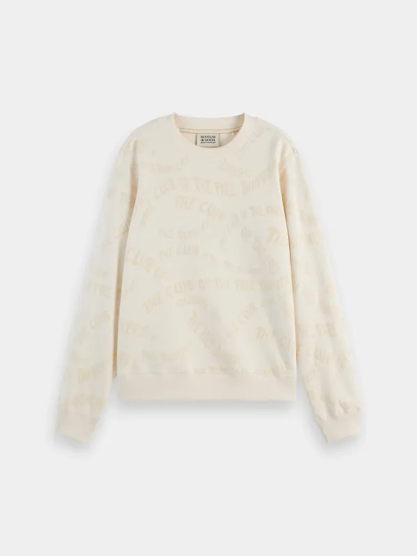 Flocked sweatshirt sold by Scotch & Soda
