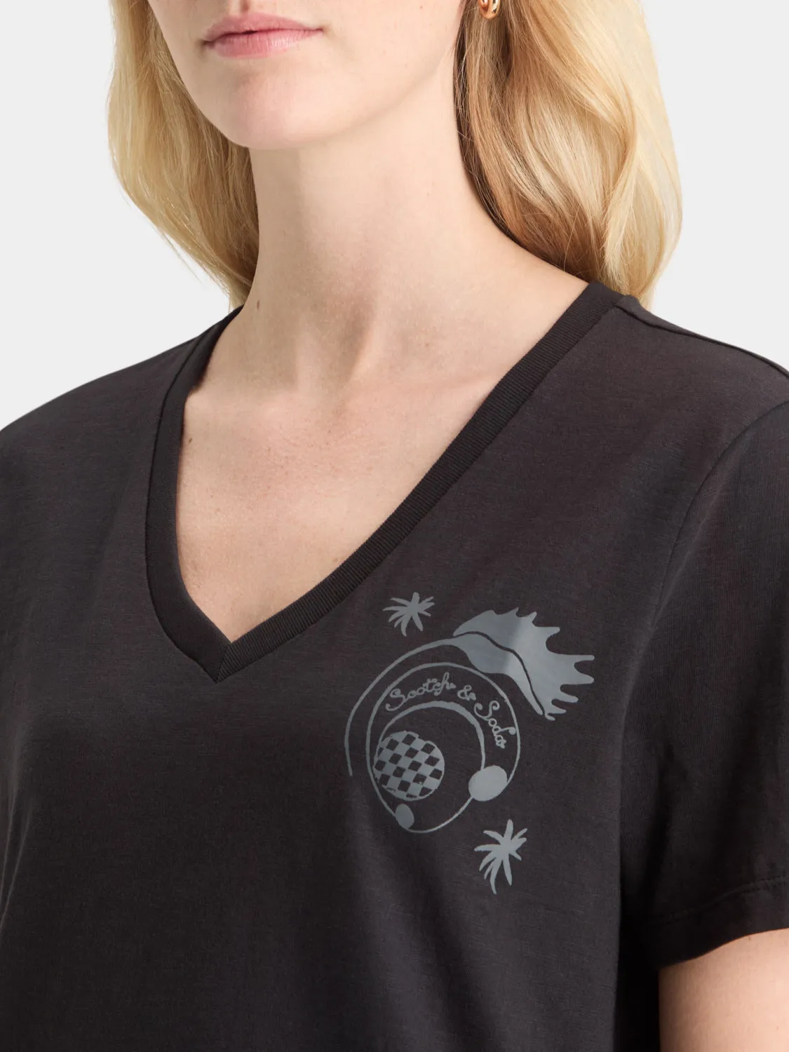 V-neck t-shirt sold by Scotch & Soda product image thumbnail 5