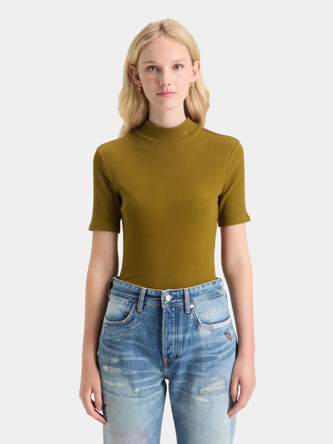 Ribbed mock neck sold by Scotch and Soda product image thumbnail 2
