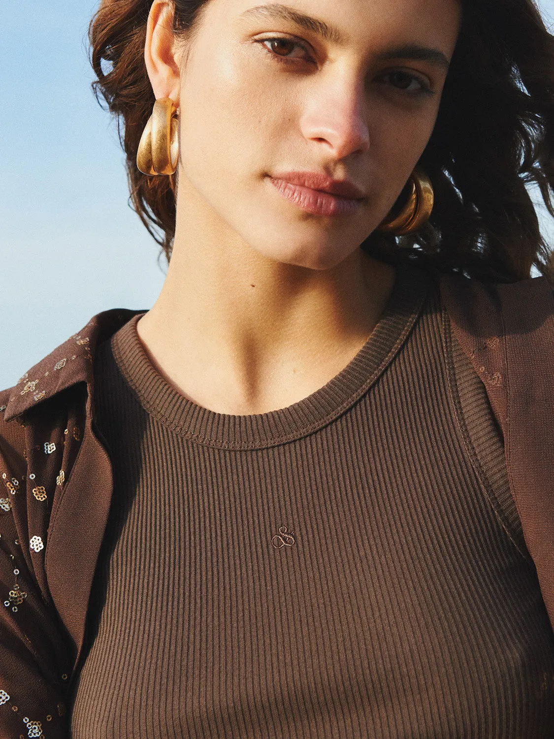 Racer ribbed tank sold by Scotch and Soda product image thumbnail 2