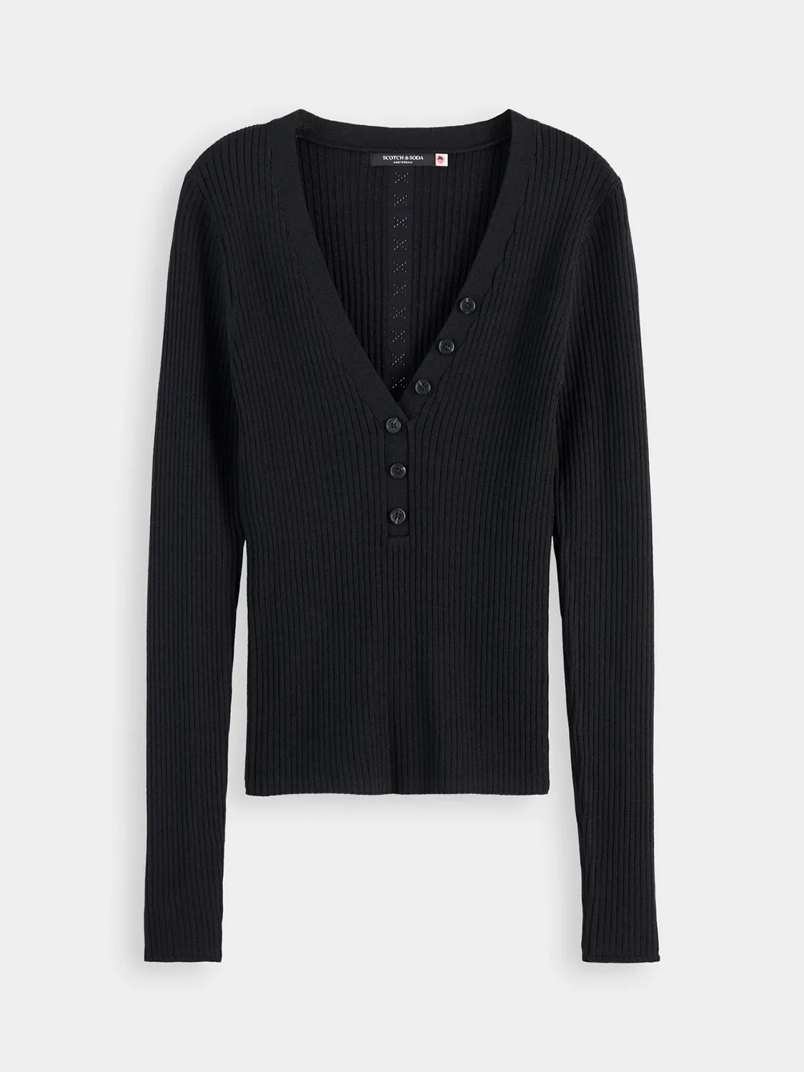 Ribbed fitted top sold by Scotch & Soda