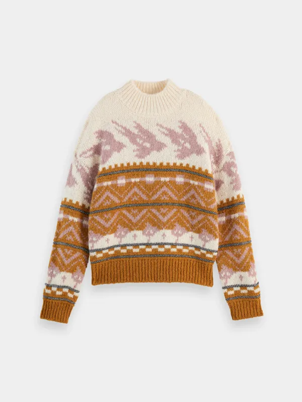 Metallic Fair Isle pullover sold by Scotch and Soda