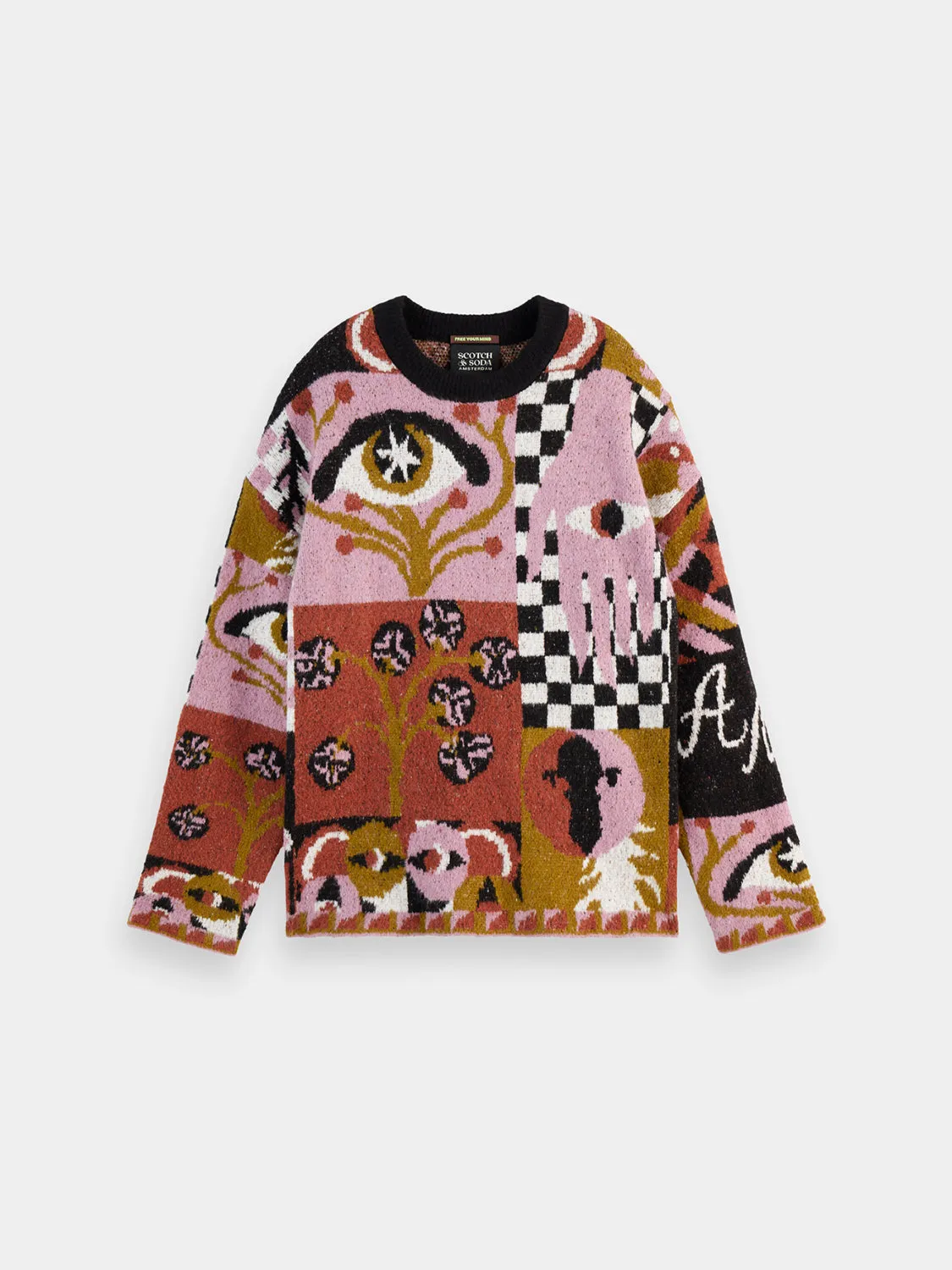 Graphic oversized pullover sold by Scotch & Soda
