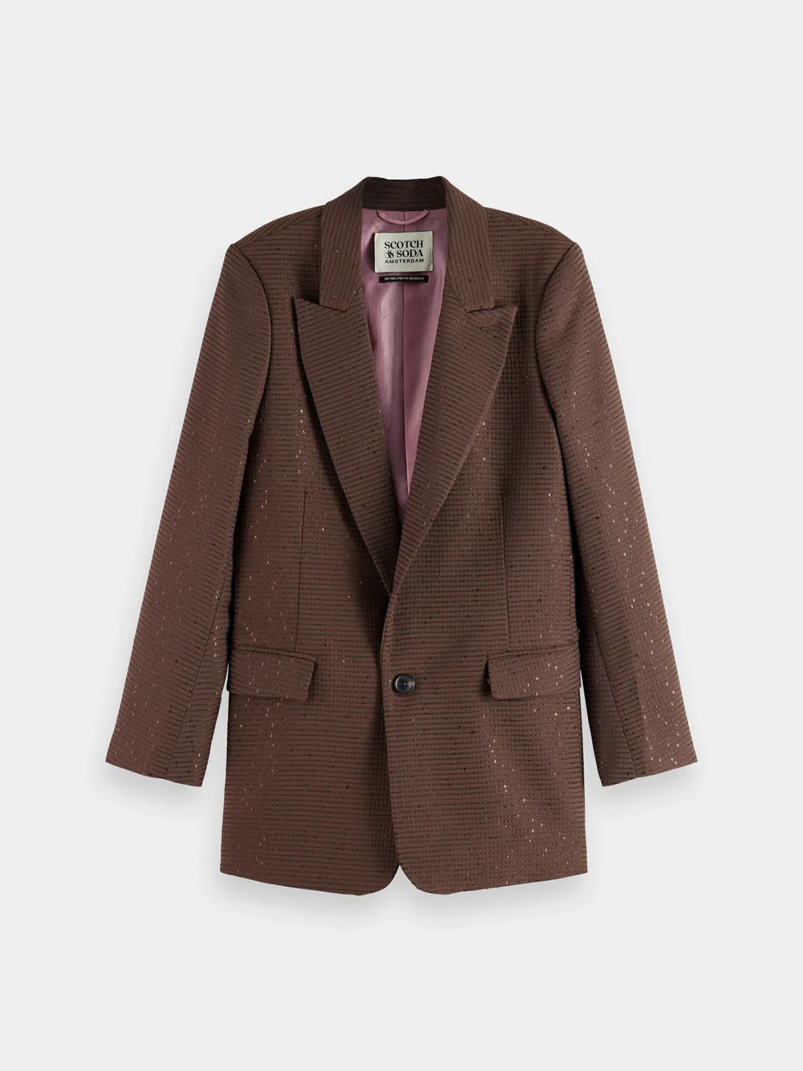 Sequin single-breasted blazer sold by Scotch and Soda