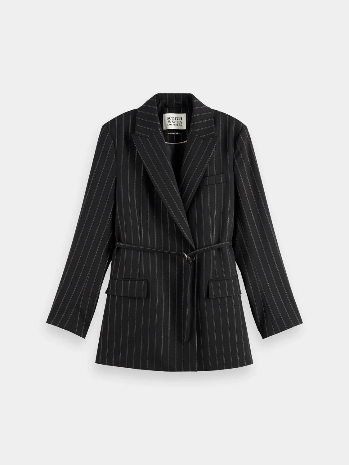 Lurex pinstripe blazer sold by Scotch and Soda product image thumbnail 2