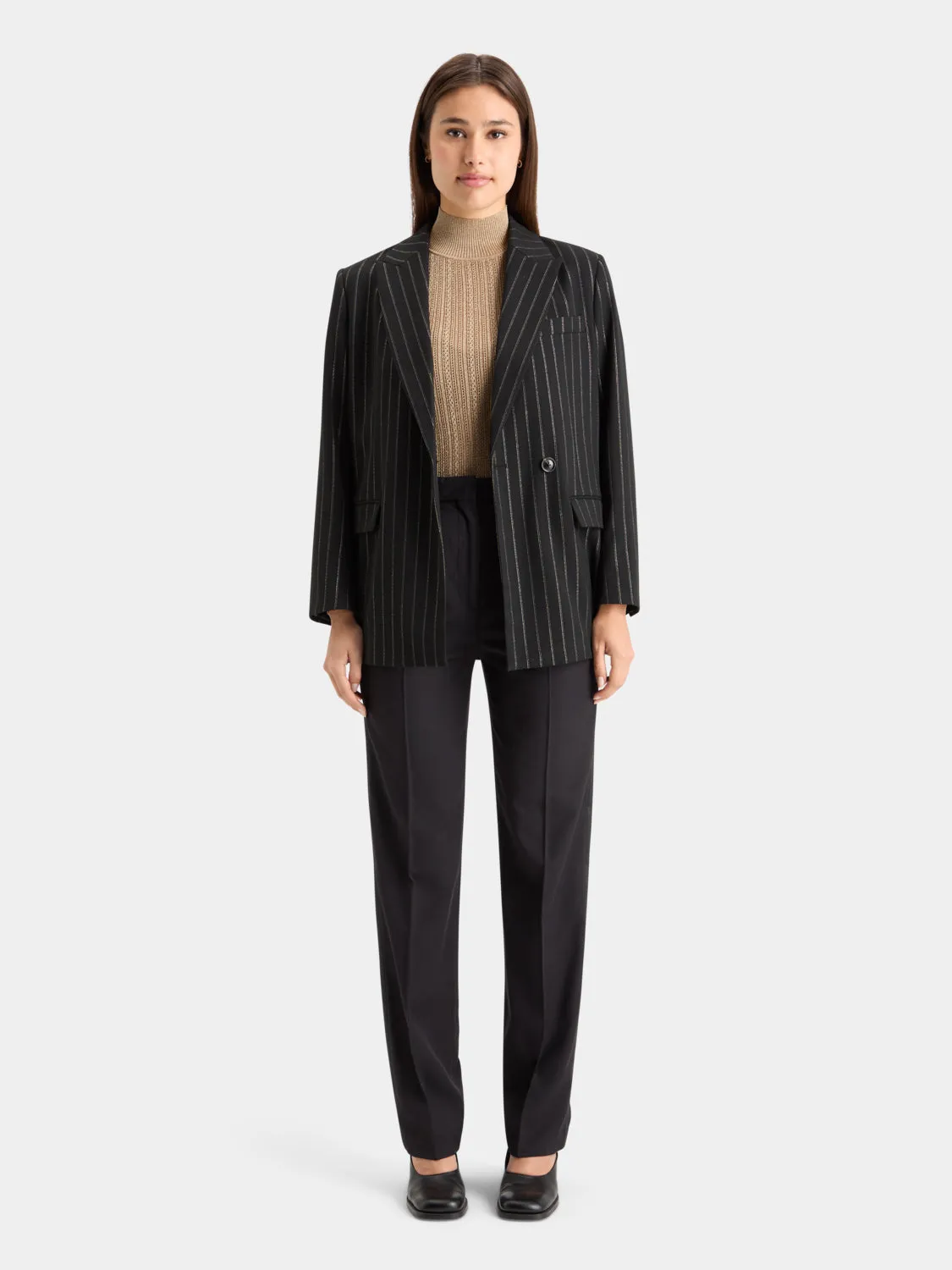 Lurex pinstripe blazer sold by Scotch and Soda product image thumbnail 4