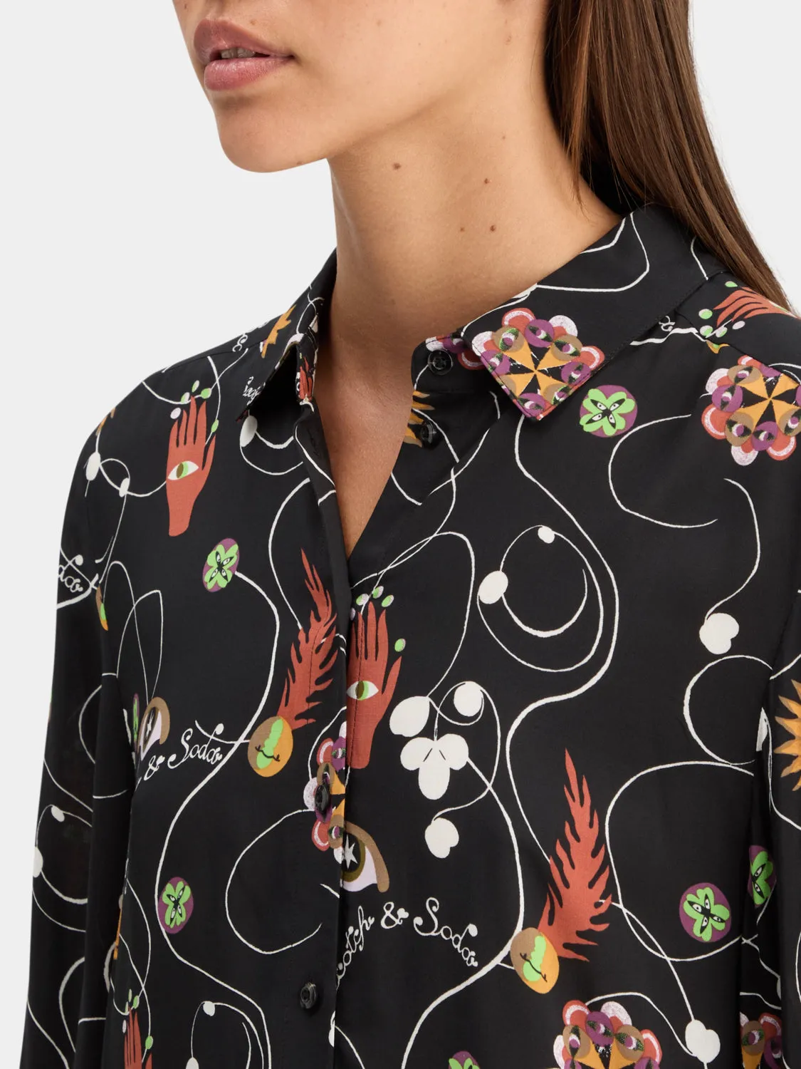Viscose printed shirt sold by Scotch and Soda product image thumbnail 5