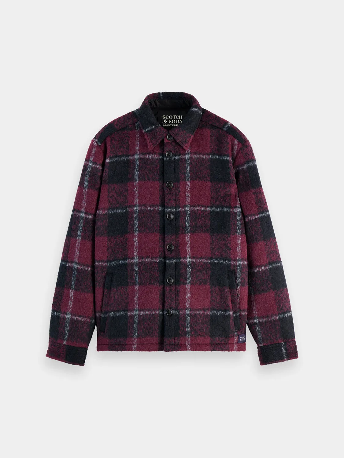 Padded flannel overshirt sold by Scotch and Soda