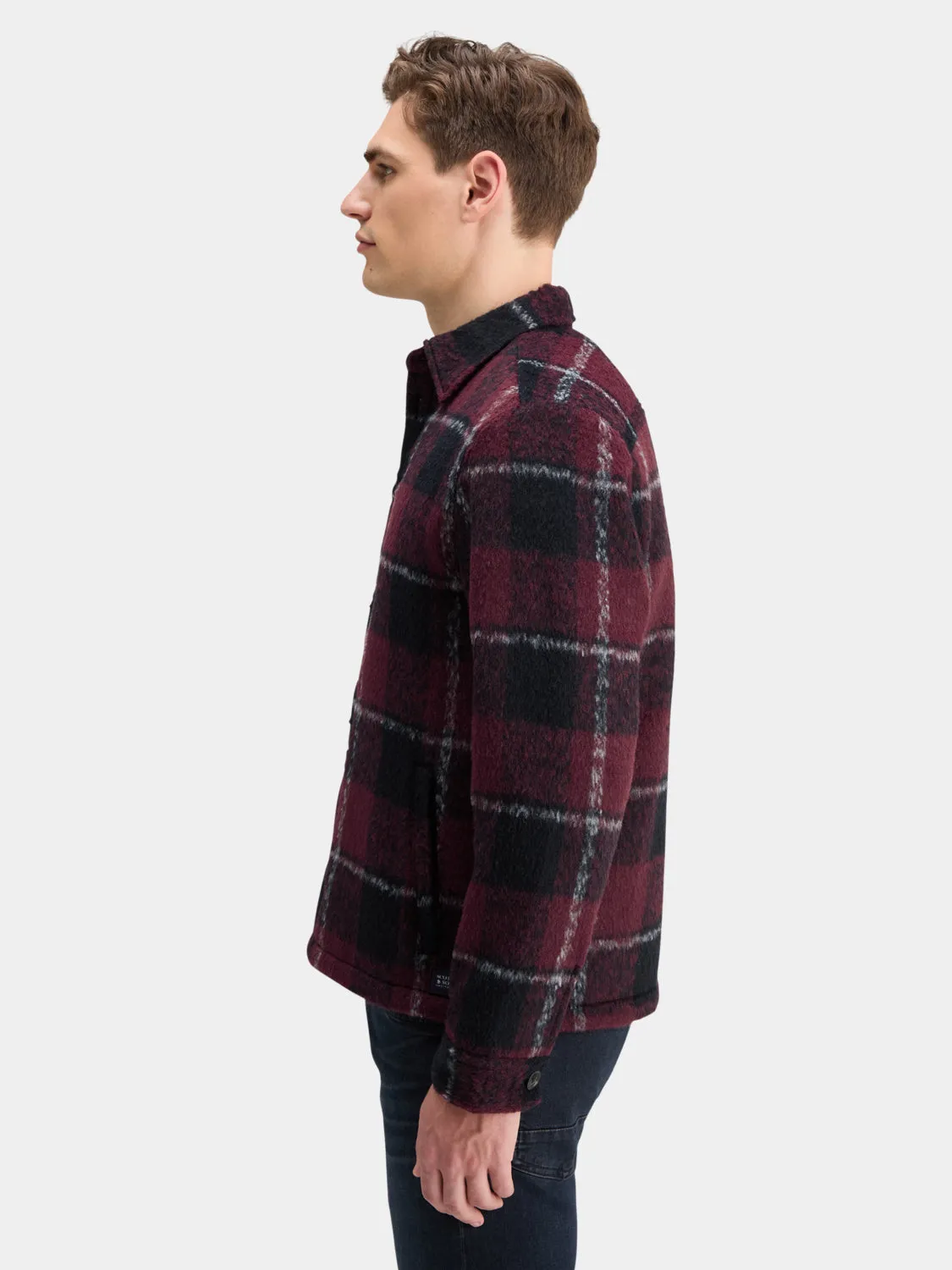 Padded flannel overshirt sold by Scotch and Soda product image thumbnail 4
