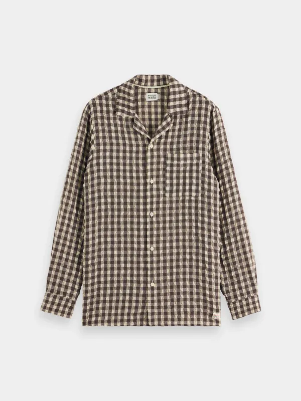 Seersucker check shirt sold by Scotch and Soda