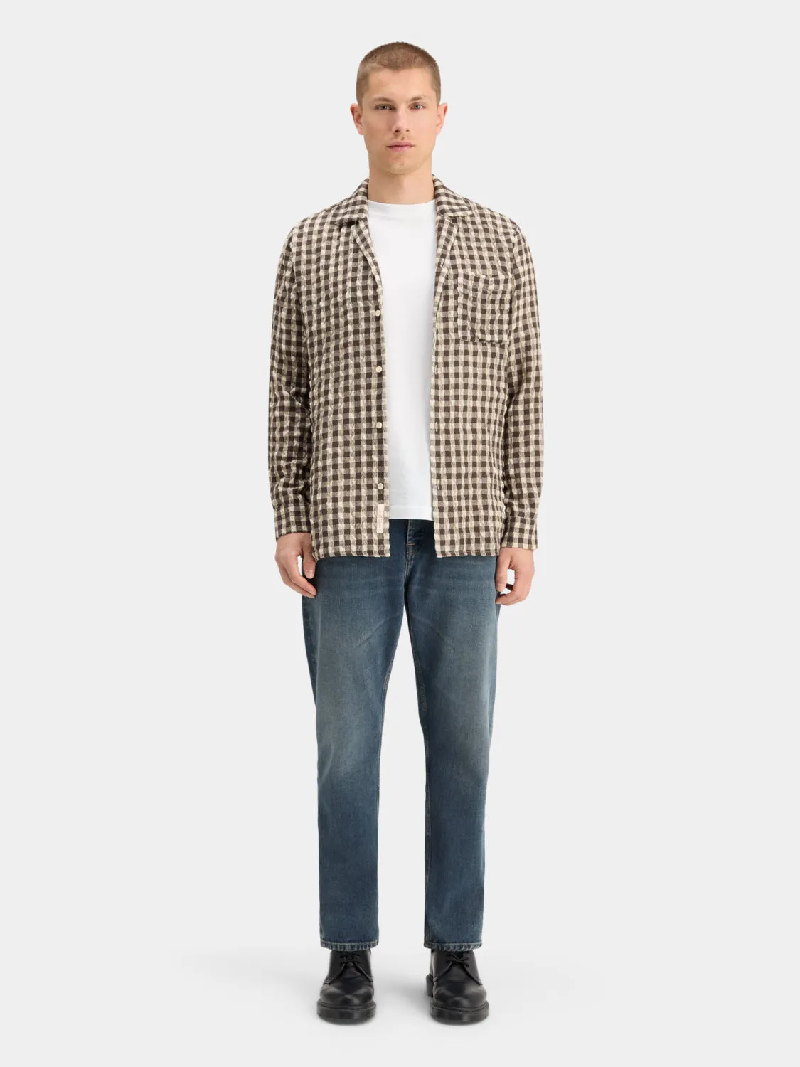 Seersucker check shirt sold by Scotch and Soda product image thumbnail 5