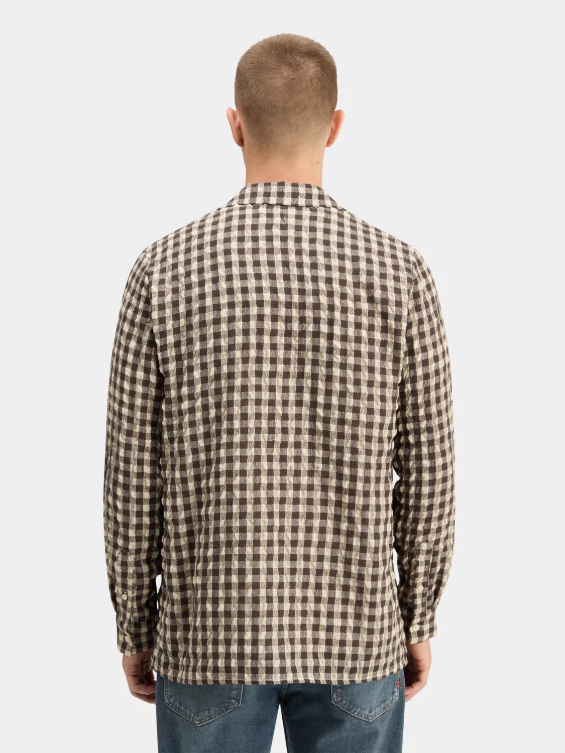 Seersucker check shirt sold by Scotch and Soda product image thumbnail 3