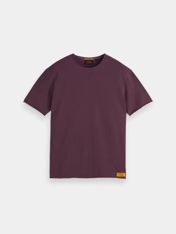 Raw edge garment-dyed t-shirt sold by Scotch and Soda