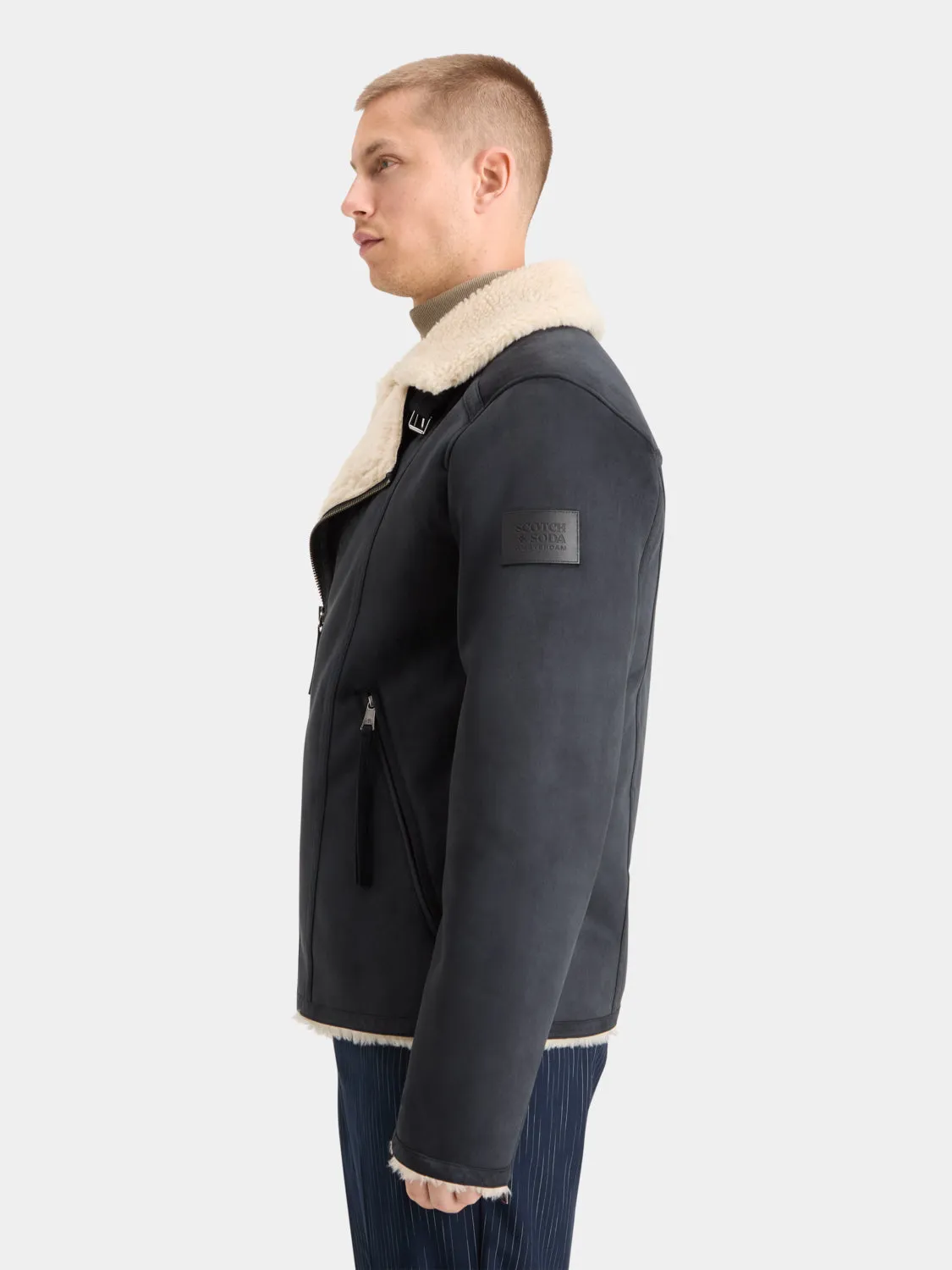 Faux shearling jacket sold by Scotch and Soda product image thumbnail 4