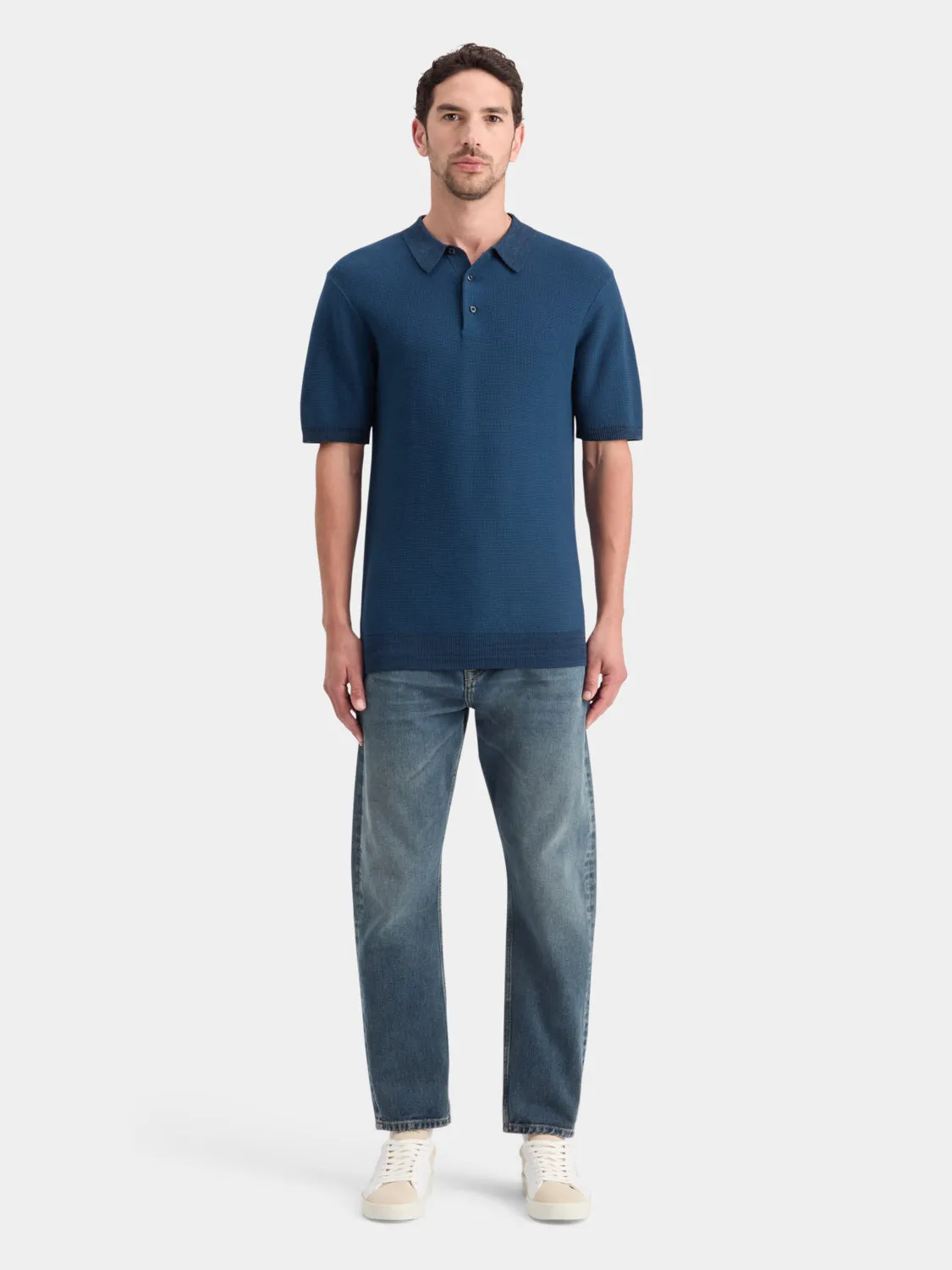 Structured knit polo sold by Scotch and Soda product image thumbnail 5
