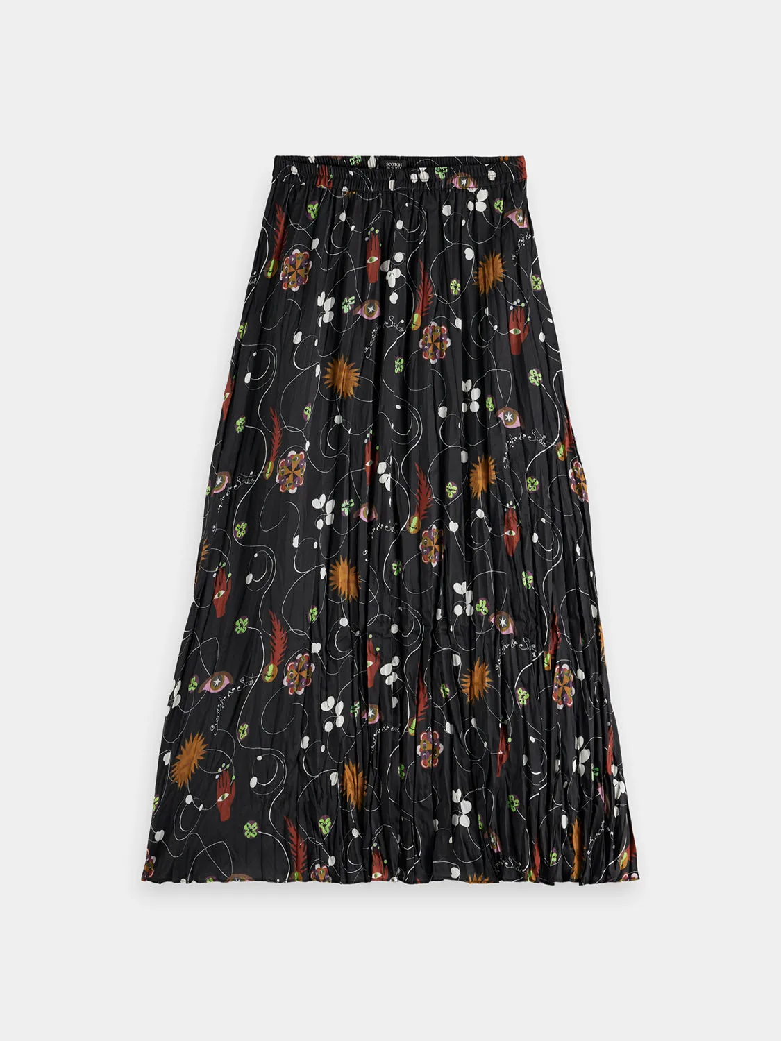 Pleated floral midi skirt sold by Scotch and Soda