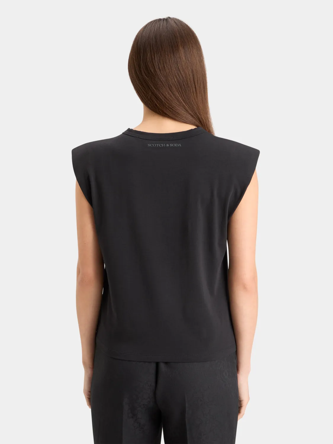 Padded shoulder t-shirt sold by Scotch & Soda product image thumbnail 3