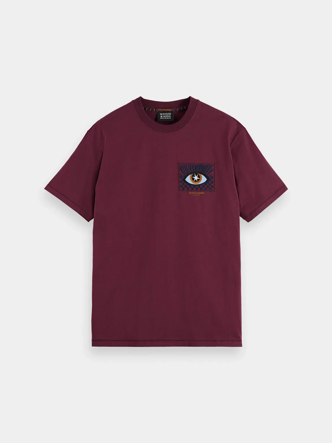 Embroidered artwork t-shirt sold by Scotch & Soda