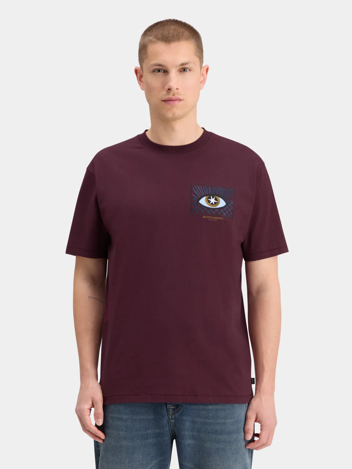 Embroidered artwork t-shirt sold by Scotch & Soda product image thumbnail 2