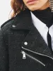 Boucle tweed biker jacket sold by Scotch and Soda