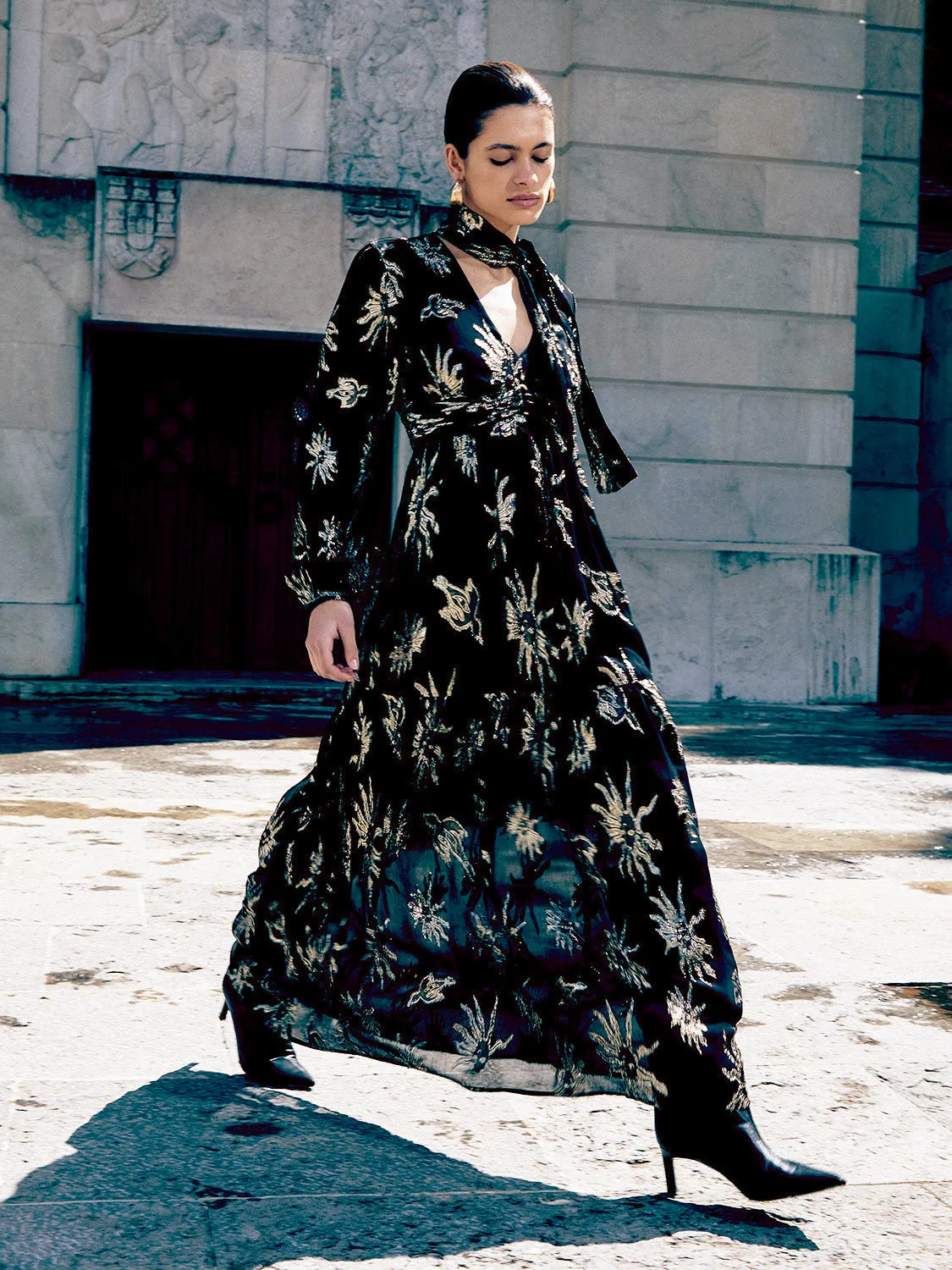 Lurex fil coupe maxi dress sold by Scotch and Soda product image thumbnail 2