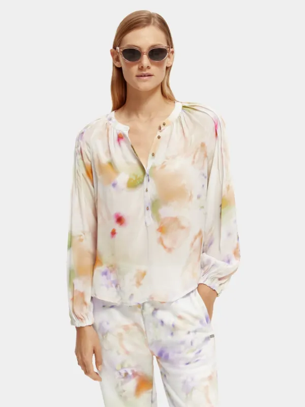 Lightweight pintuck blouse sold by Scotch and Soda