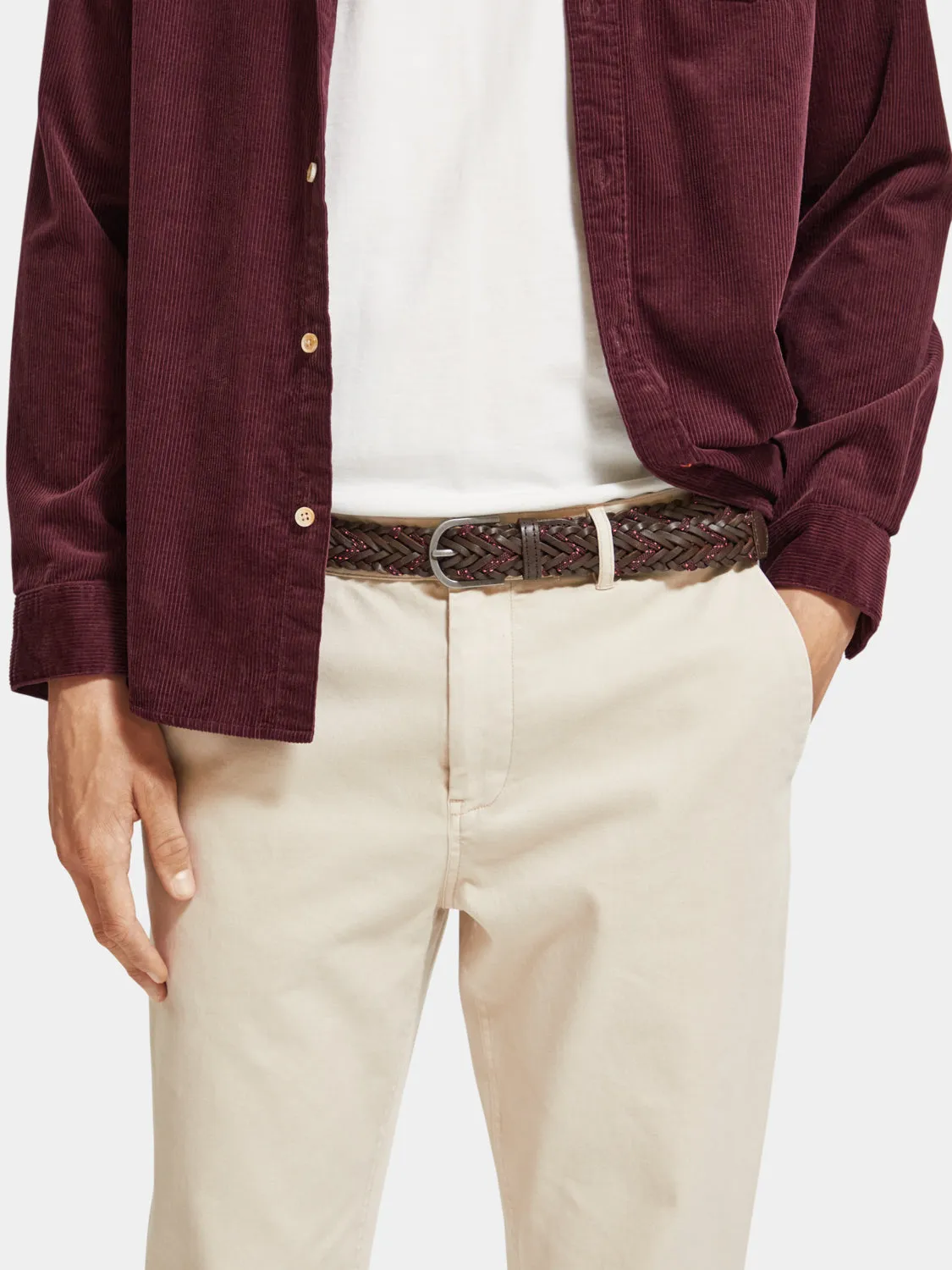 Braided leather belt sold by Scotch and Soda product image thumbnail 2