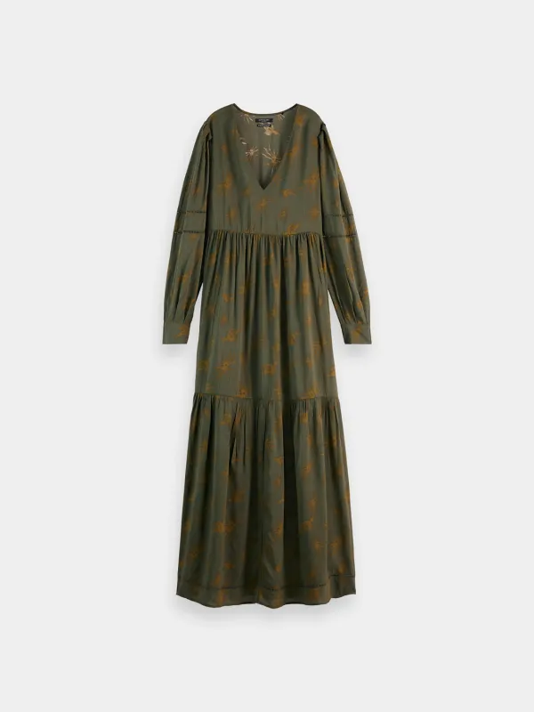 Printed v-neck maxi dress sold by Scotch and Soda