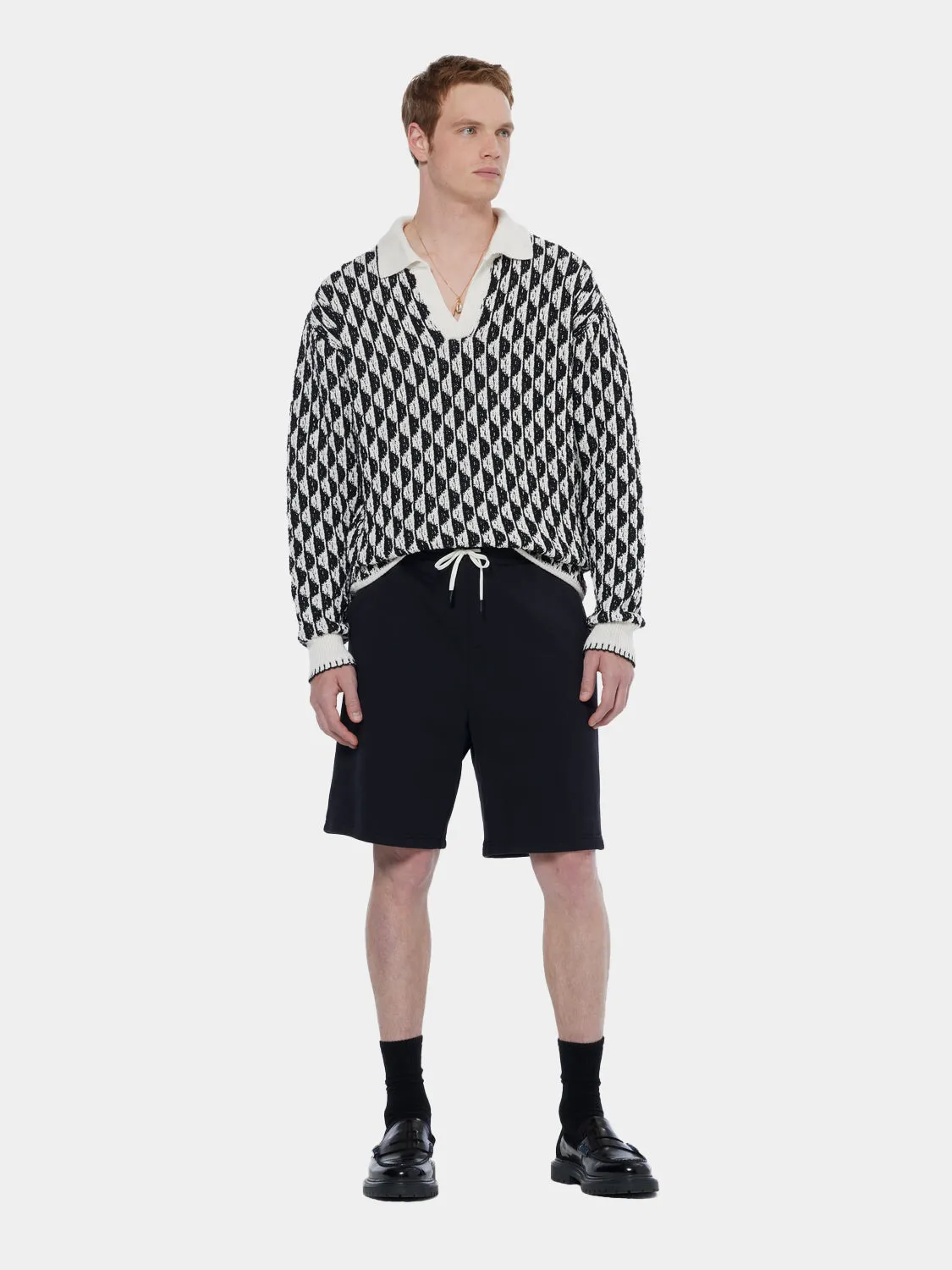 Jacquard long sleeved polo sold by Scotch & Soda product image thumbnail 5