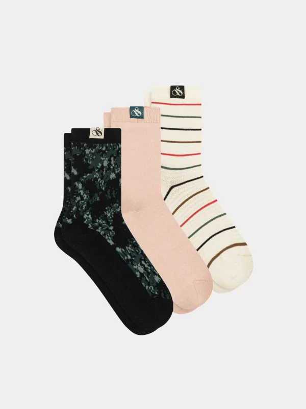 3-pack crew socks sold by Scotch and Soda