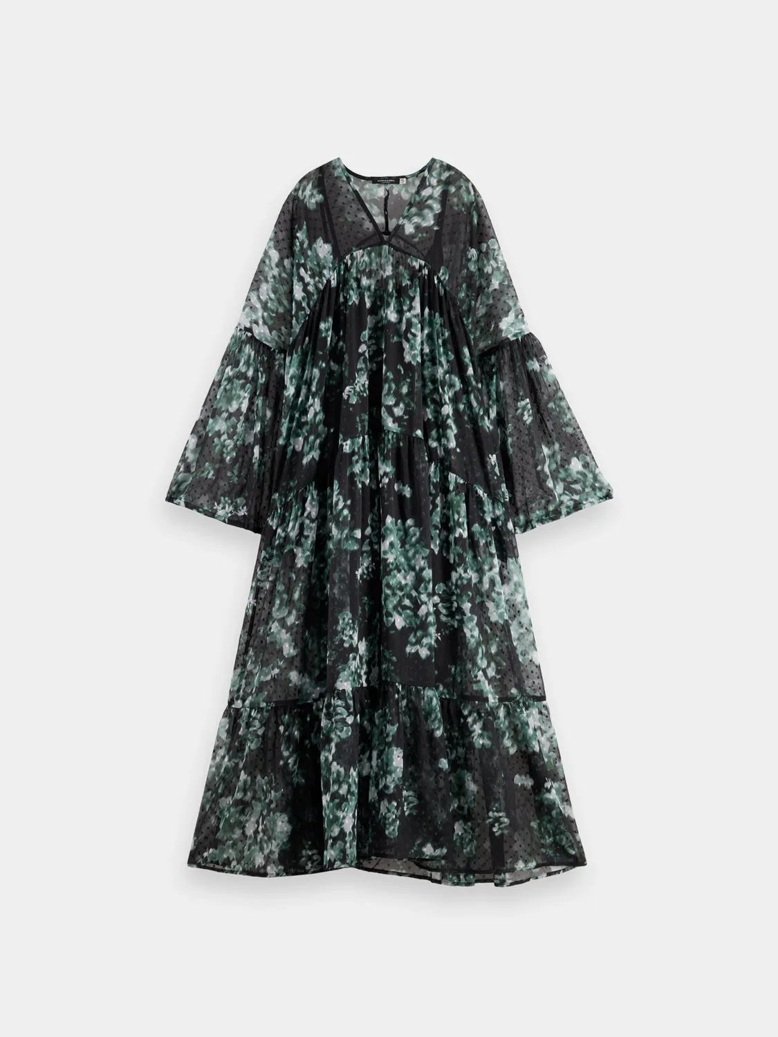 Printed fil coupe maxi dress sold by Scotch & Soda
