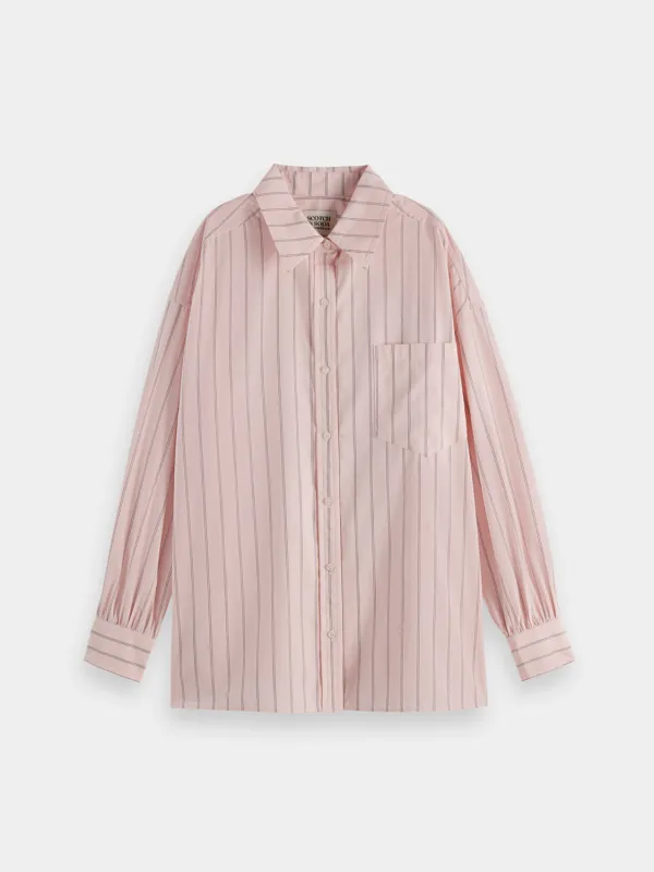 Girlfriend poplin shirt sold by Scotch and Soda