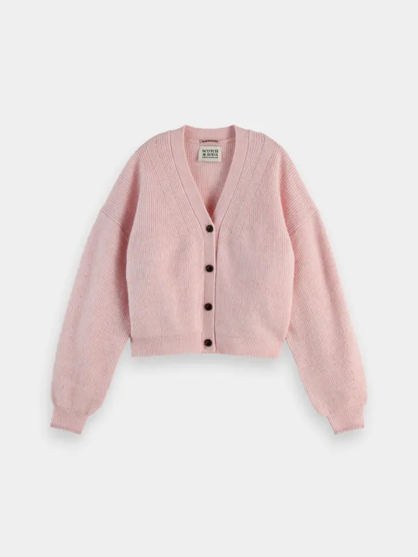Fuzzy relaxed cardigan sold by Scotch and Soda