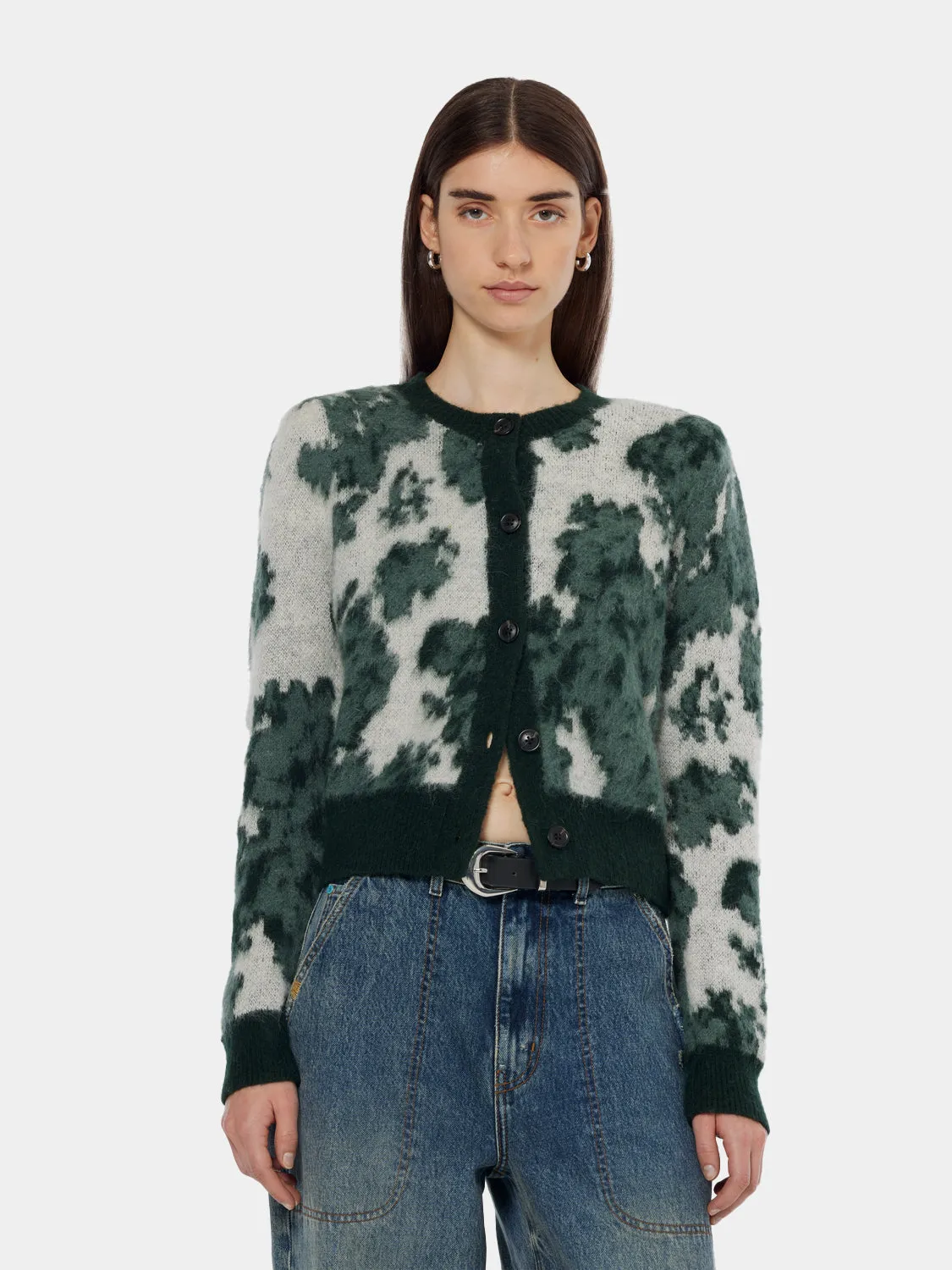 Jacquard crewneck cardigan sold by Scotch & Soda product image thumbnail 3