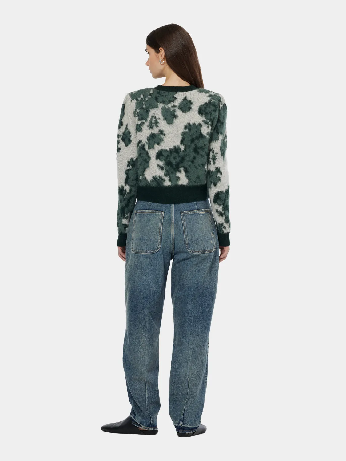 Jacquard crewneck cardigan sold by Scotch & Soda product image thumbnail 5
