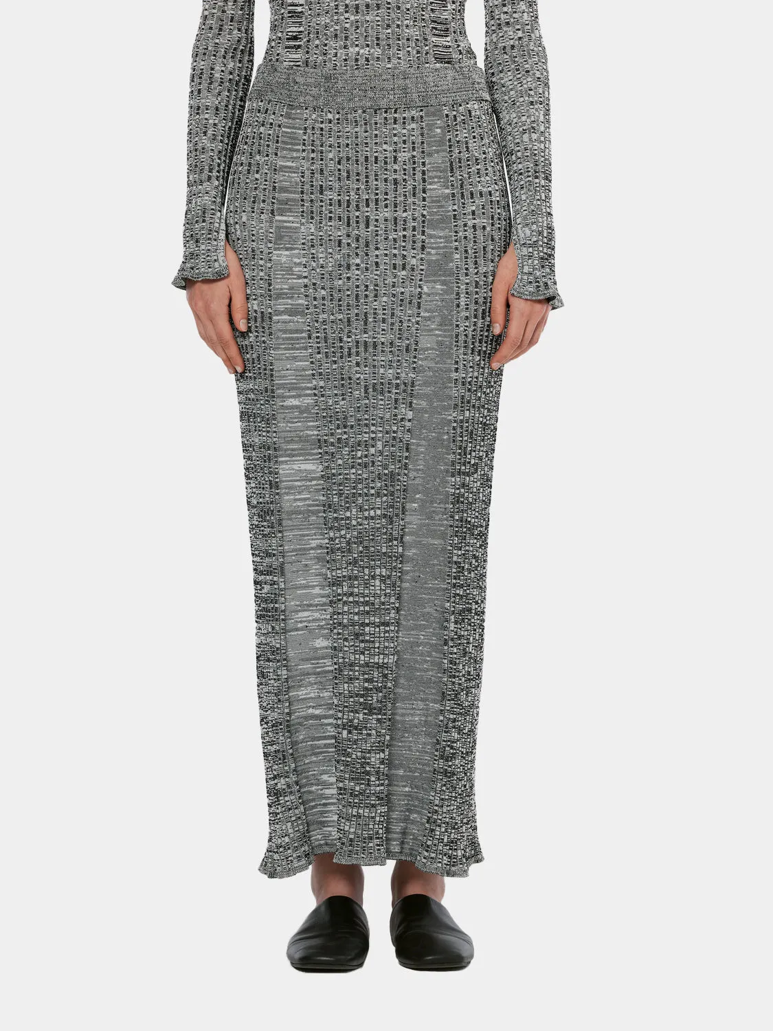 Maxi ribbed knitted skirt sold by Scotch and Soda product image thumbnail 3