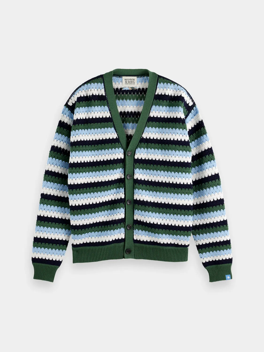 Crochet cardigan sold by Scotch & Soda