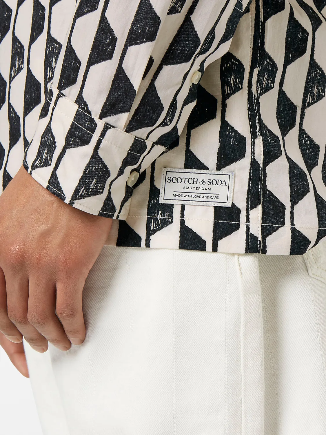 Geo-print shirt sold by Scotch & Soda product image thumbnail 5