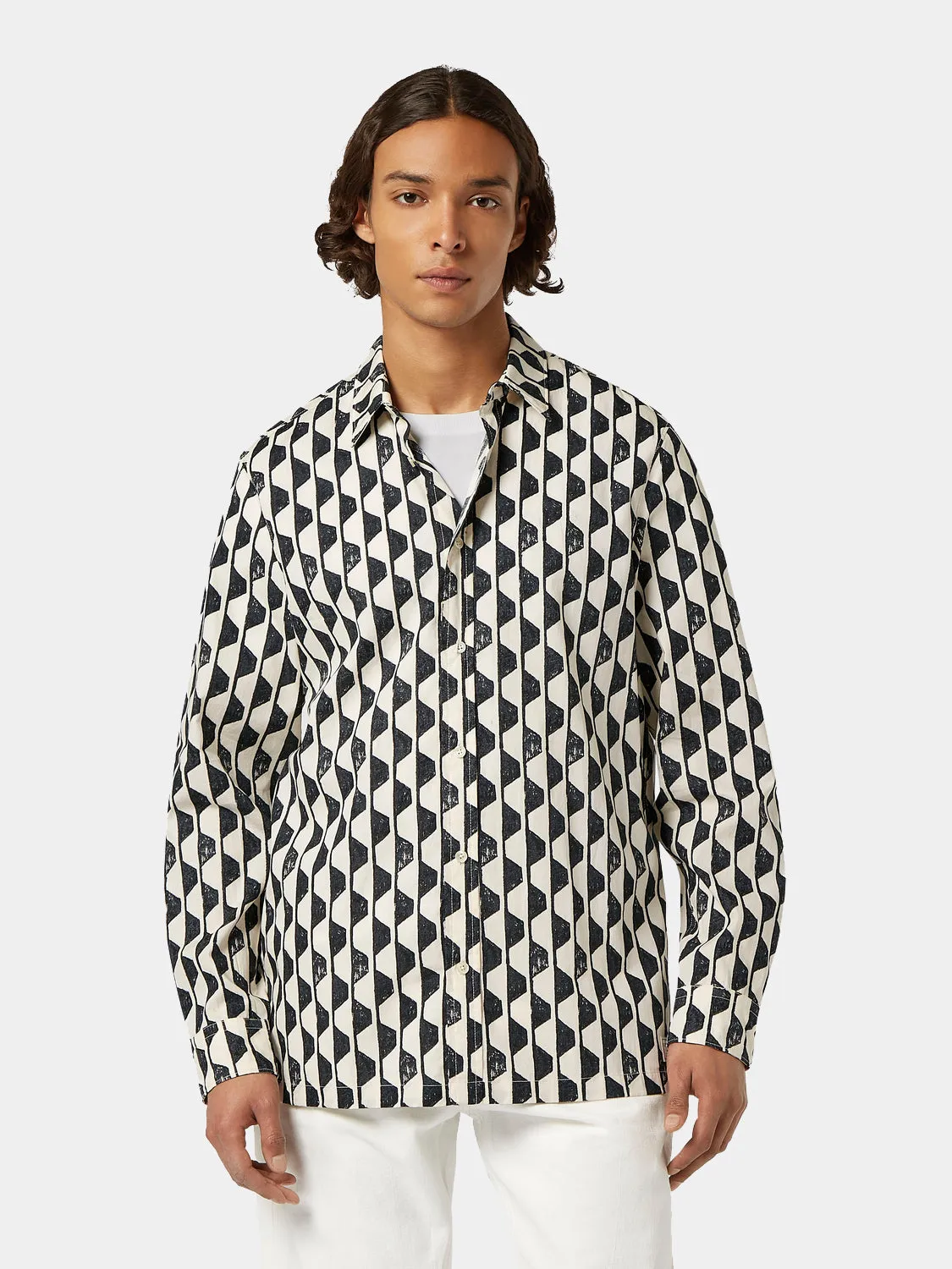 Geo-print shirt sold by Scotch & Soda product image thumbnail 2