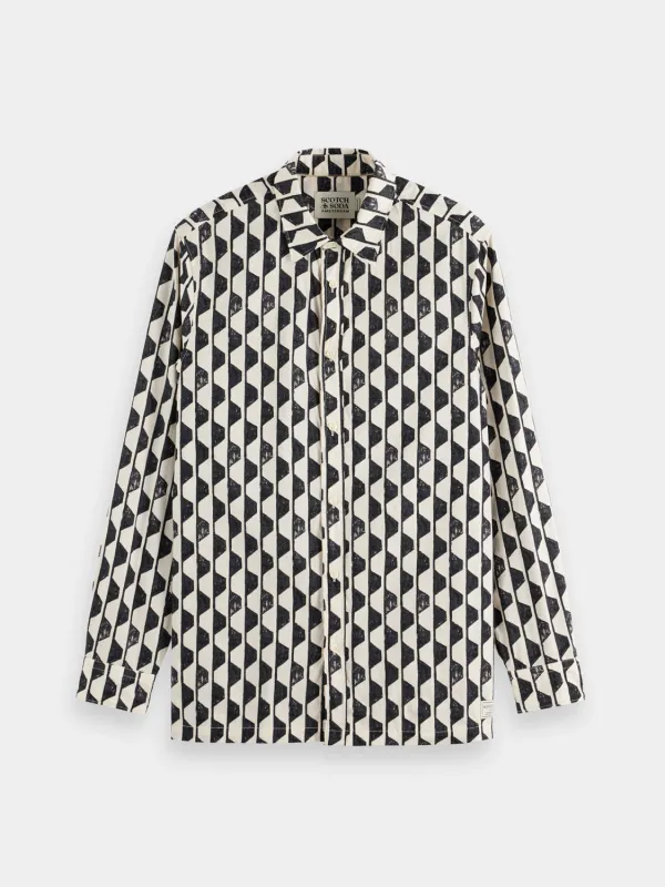 Geo-print shirt made by Scotch & Soda