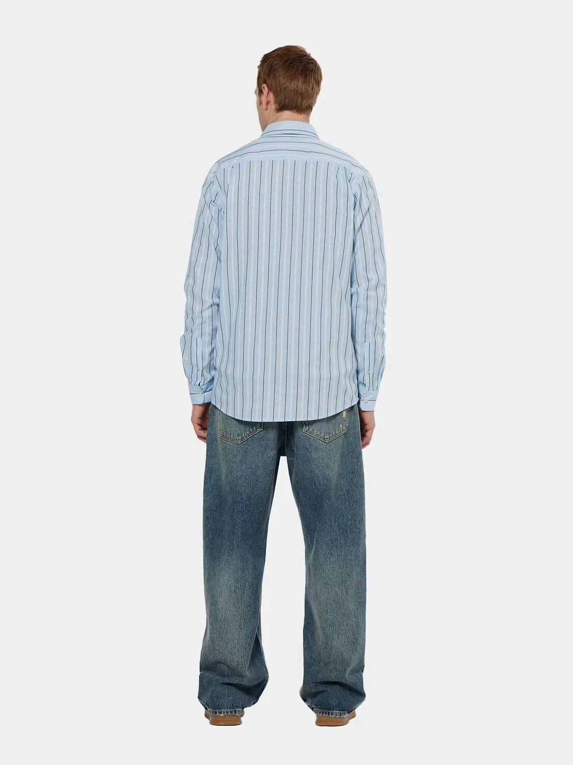 Dobby striped shirt sold by Scotch & Soda product image thumbnail 3