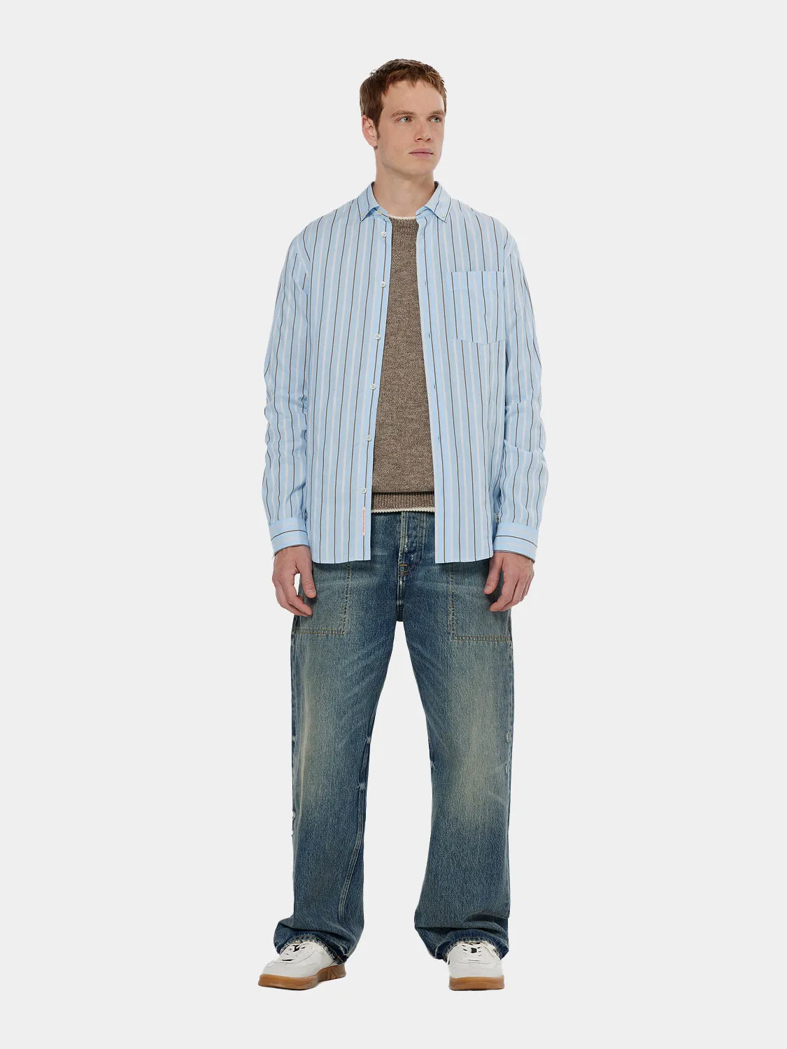 Dobby striped shirt sold by Scotch & Soda product image thumbnail 4