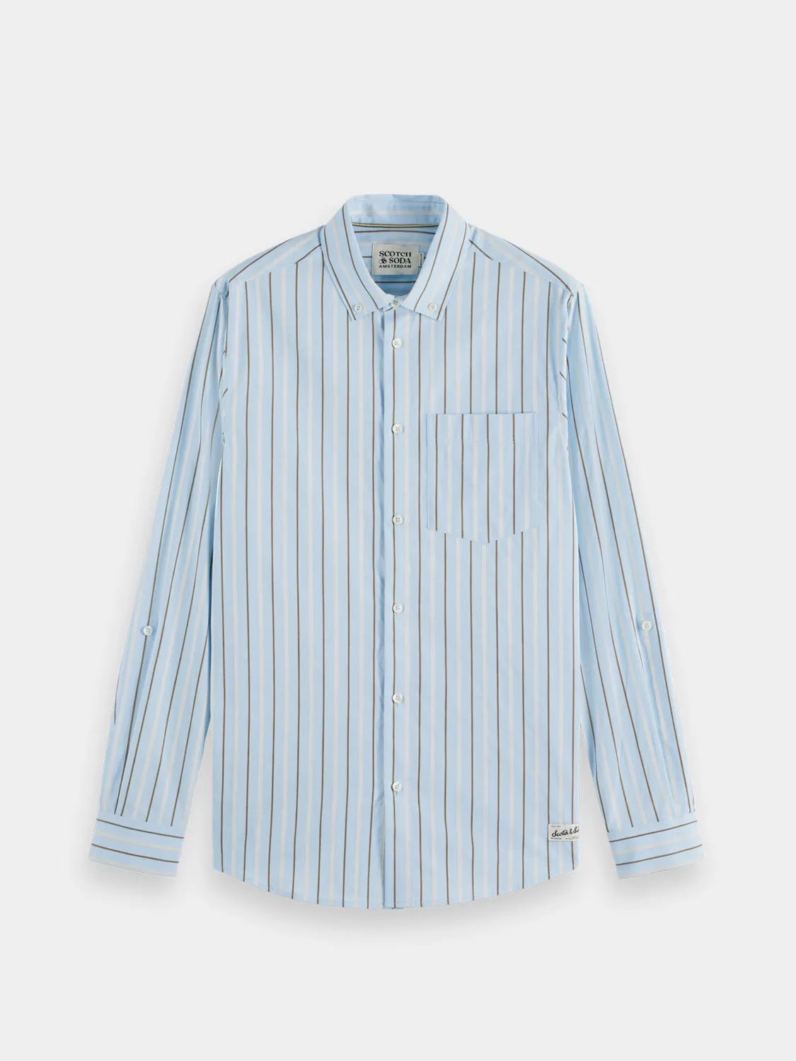 Dobby striped shirt sold by Scotch & Soda