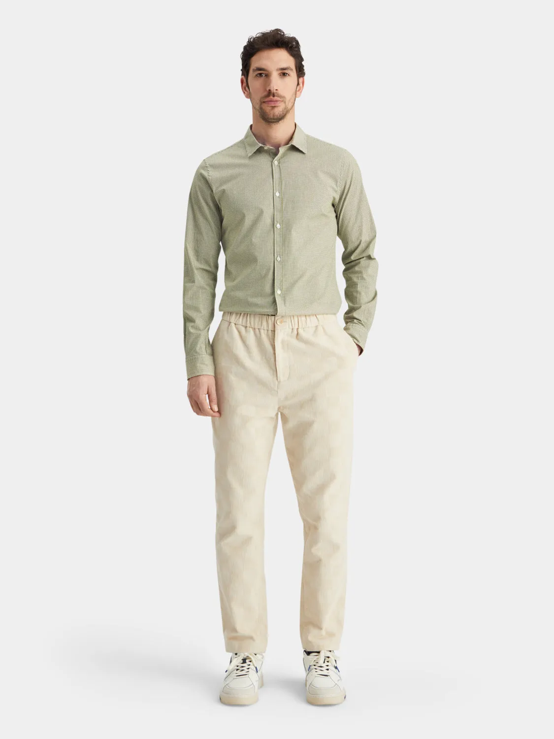 Poplin check shirt sold by Scotch and Soda product image thumbnail 4