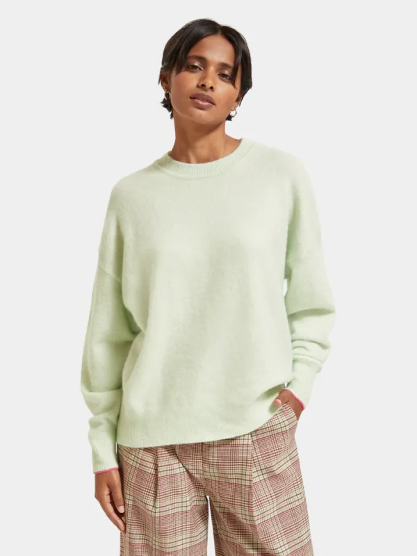 Fuzzy crewneck pullover sold by Scotch and Soda