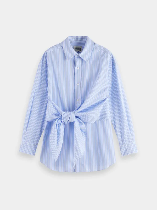 Striped knotted shirt sold by Scotch and Soda