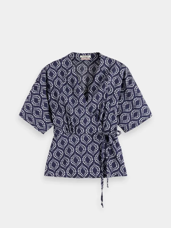 Wrap top sold by Scotch and Soda