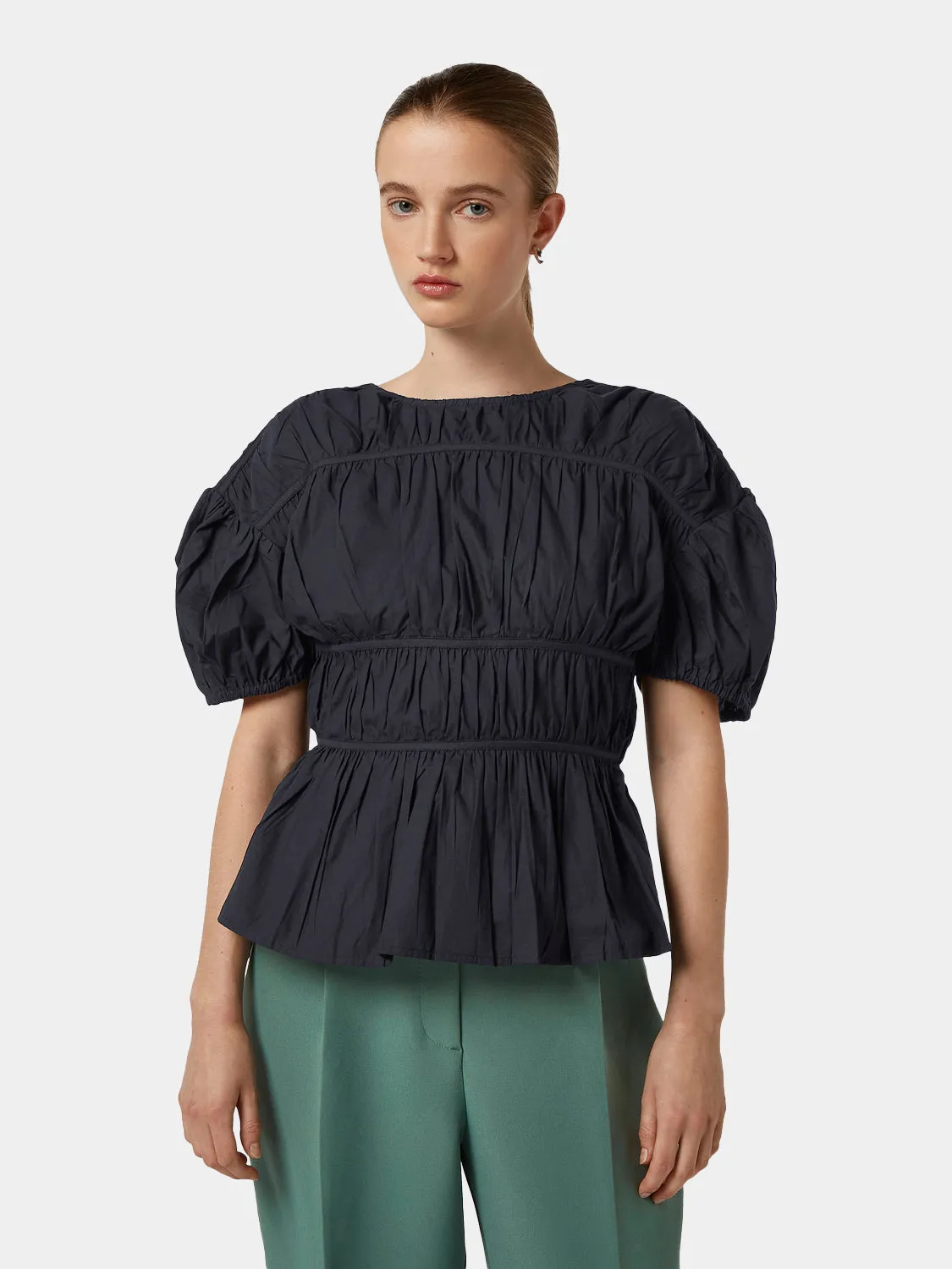 Gathered balloon sleeve top sold by Scotch & Soda product image thumbnail 2